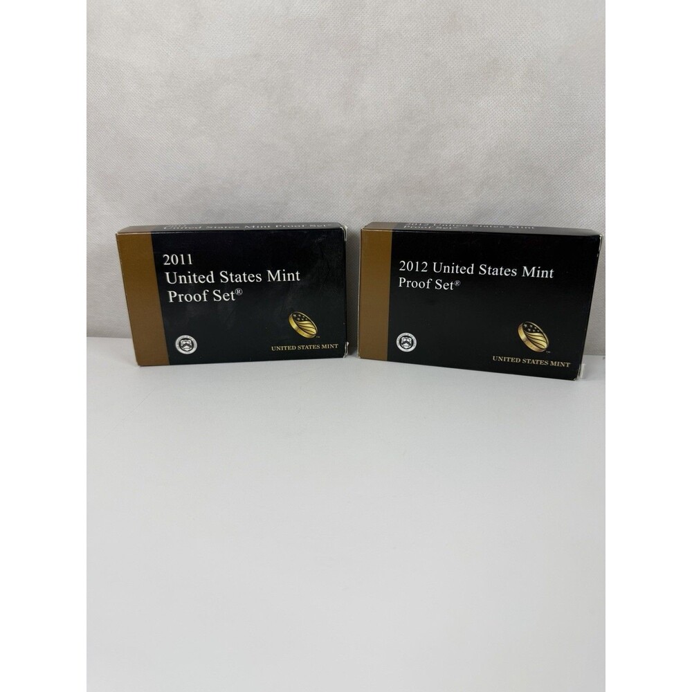 2011 & 2012 US Mint Proof Sets OGP COA 14-Coin Clad San Francisco S Mint Lot
